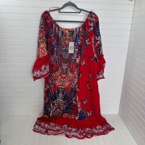 NEW Autograph Rich In Red Frill Sleeve Top